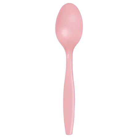 Classic Pink Plastic Spoons, 6.75, 600PK